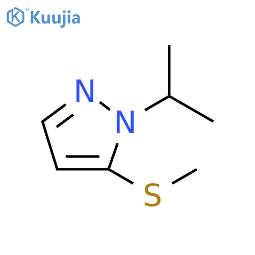 1-Isopropyl-5-(methylthio)-1H-pyrazole structure