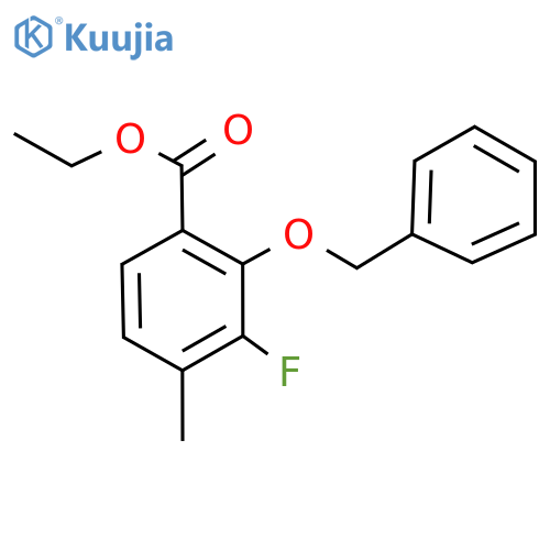 Ethyl 2-(benzyloxy)-3-fluoro-4-methylbenzoate structure