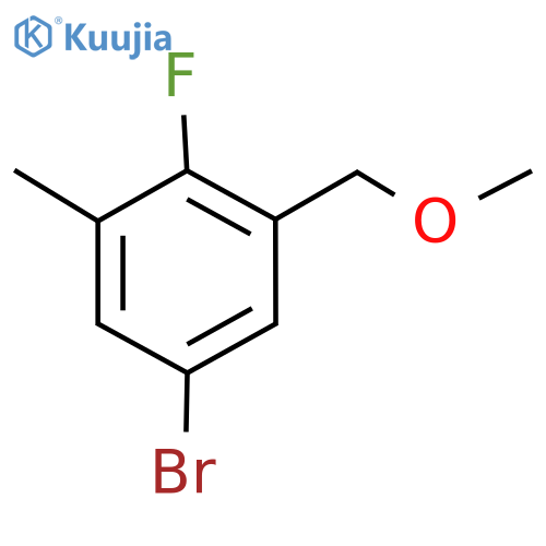 5-Bromo-2-fluoro-1-(methoxymethyl)-3-methylbenzene structure
