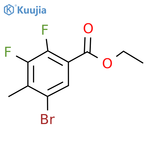 Ethyl 5-bromo-2,3-difluoro-4-methylbenzoate structure