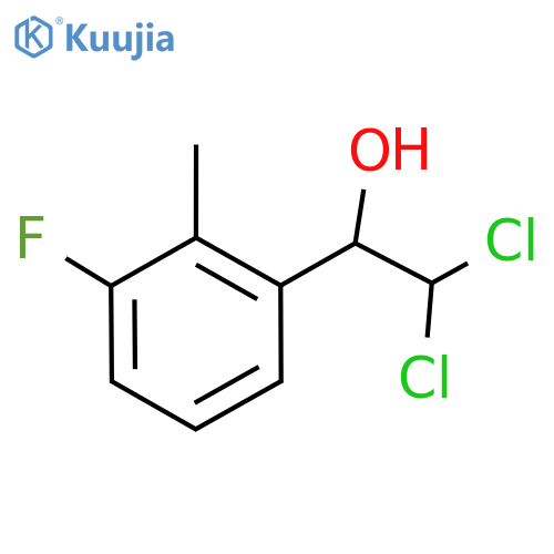 2,2-Dichloro-1-(3-fluoro-2-methylphenyl)ethanol structure