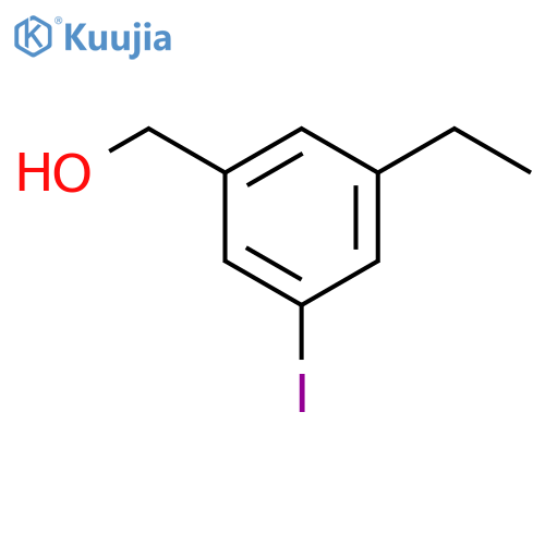 (3-Ethyl-5-iodophenyl)methanol structure