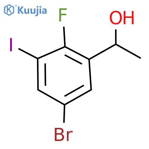 1-(5-Bromo-2-fluoro-3-iodophenyl)ethanol structure