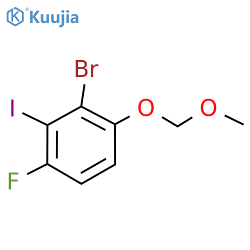 2-Bromo-4-fluoro-3-iodo-1-(methoxymethoxy)benzene structure