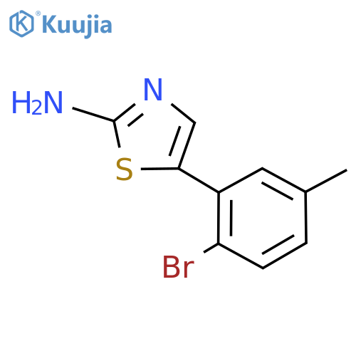 5-(2-Bromo-5-methylphenyl)thiazol-2-amine structure