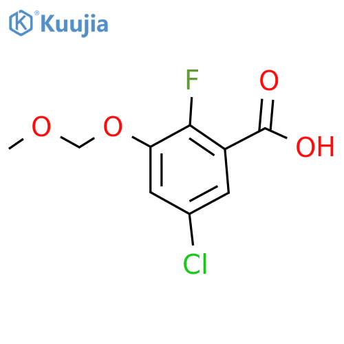 5-Chloro-2-fluoro-3-(methoxymethoxy)benzoic acid structure