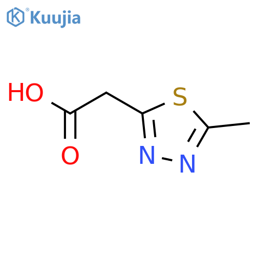 2-(5-Methyl-1,3,4-thiadiazol-2-yl)acetic Acid structure