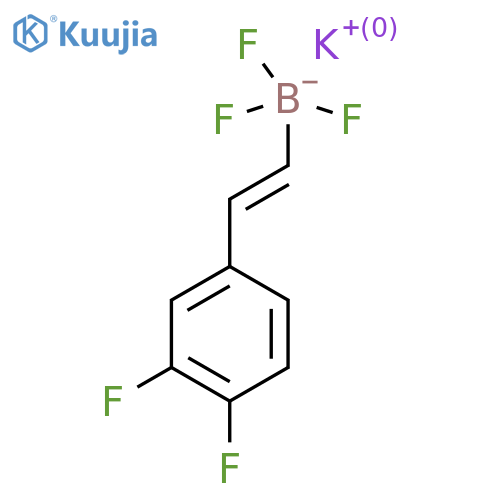 potassium (E)-2-(3,4-difluorophenyl)ethenyltrifluoroboranuide structure