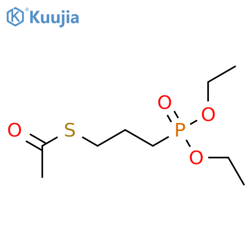Ethanethioic acid, S-[3-(diethoxyphosphinyl)propyl] ester structure