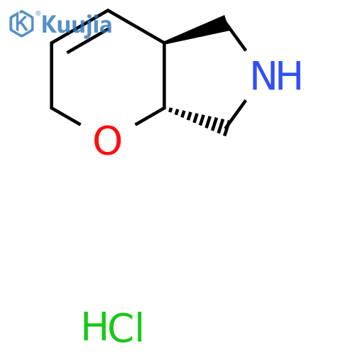 rac-(4aR,7aS)-2H,4aH,5H,6H,7H,7aH-pyrano[2,3-c]pyrrole hydrochloride structure