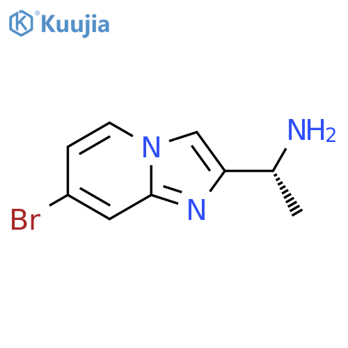 (1R)-1-{7-bromoimidazo[1,2-a]pyridin-2-yl}ethan-1-amine structure