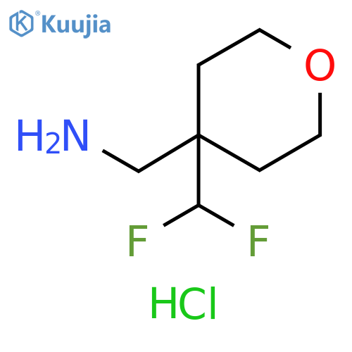 1-[4-(difluoromethyl)oxan-4-yl]methanamine
hydrochloride structure