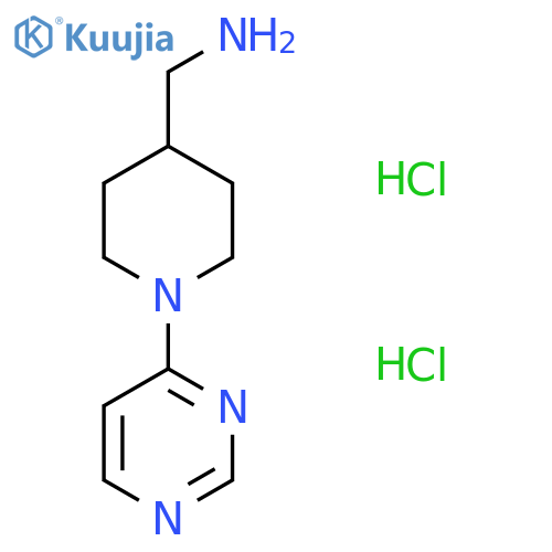 1-[1-(Pyrimidin-4-yl)piperidin-4-yl]methanamine dihydrochloride structure