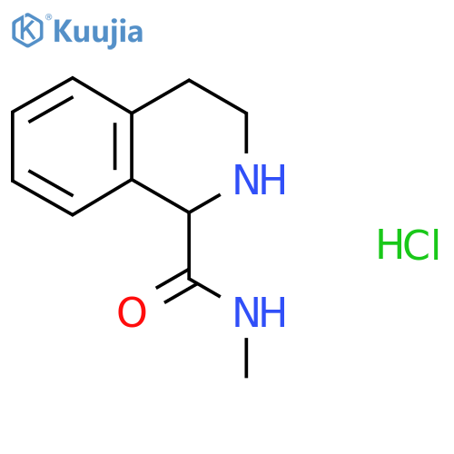N-methyl-1,2,3,4-tetrahydroisoquinoline-1-carboxamide hydrochloride structure