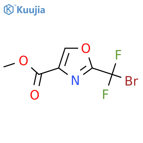 Methyl 2-(bromodifluoromethyl)-1,3-oxazole-4-carboxylate structure