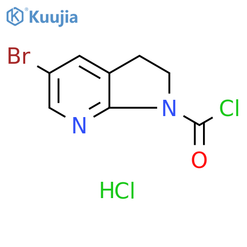 5-bromo-1H,2H,3H-pyrrolo[2,3-b]pyridine-1-carbo
nyl chloride hydrochloride structure