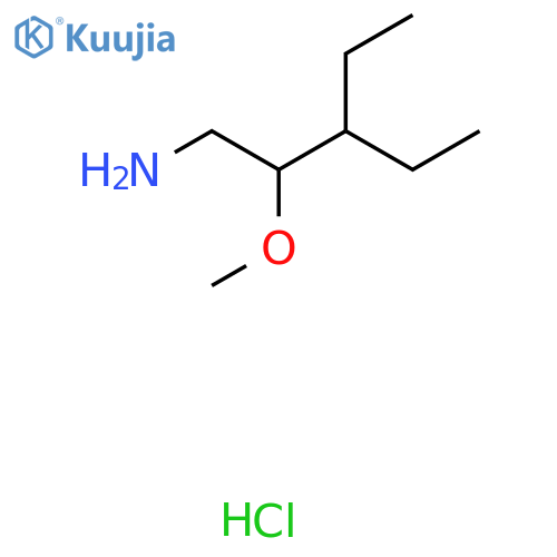 3-Ethyl-2-methoxypentan-1-amine hydrochloride structure