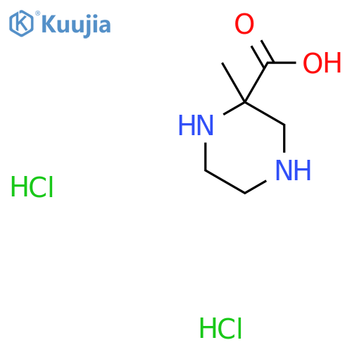 2-Methylpiperazine-2-carboxylic acid dihydrochloride structure