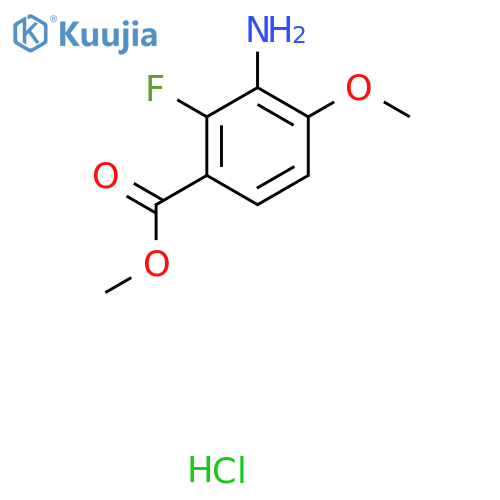 Methyl 3-amino-2-fluoro-4-methoxybenzoate hydrochloride structure