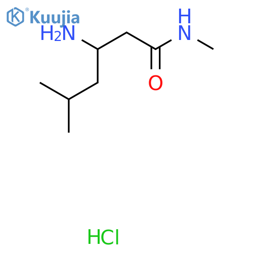 3-amino-N,5-dimethylhexanamide hydrochloride structure
