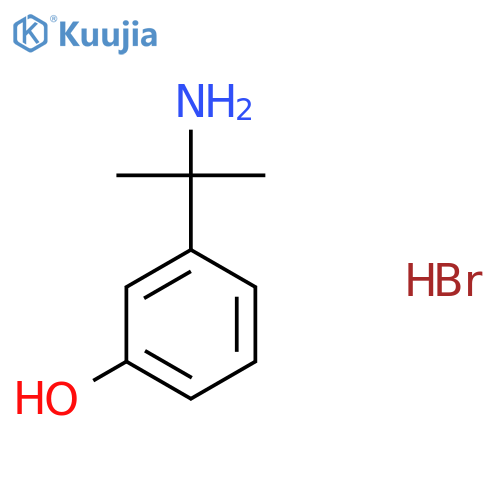 3-(2-Aminopropan-2-yl)phenol hydrobromide structure