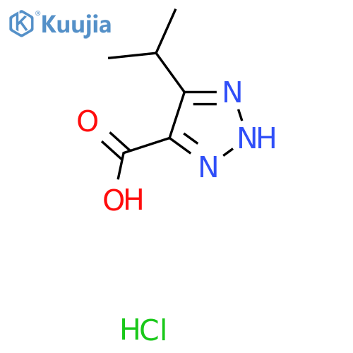 5-(propan-2-yl)-1H-1,2,3-triazole-4-carboxylic acid hydrochloride structure
