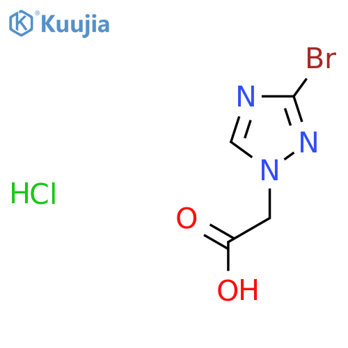 2-(3-bromo-1H-1,2,4-triazol-1-yl)acetic acid hydrochloride structure
