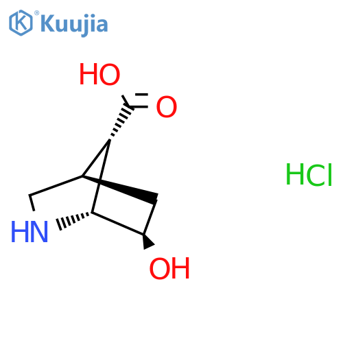 (1R,4R,6R,7S)-6-Hydroxy-2-azabicyclo[2.2.1]heptane-7-carboxylic acid;hydrochloride structure