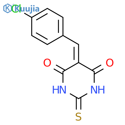 4,6(1H,5H)-Pyrimidinedione,5-[(4-chlorophenyl)methylene]dihydro-2-thioxo- structure