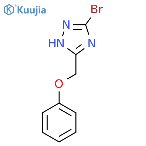 5-bromo-3-(phenoxymethyl)-1H-1,2,4-triazole structure