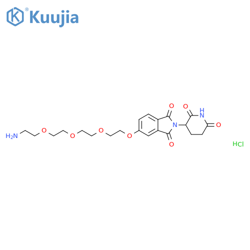 Thalidomide-5-PEG4-NH2 hydrochloride structure