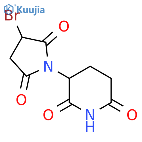 3-(3-Bromo-2,5-dioxopyrrolidin-1-yl)piperidine-2,6-dione structure