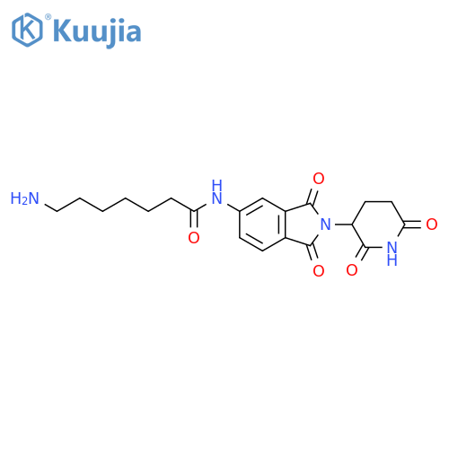 7-amino-N-2-(2,6-dioxopiperidin-3-yl)-1,3-dioxo-2,3-dihydro-1H-isoindol-5-ylheptanamide structure