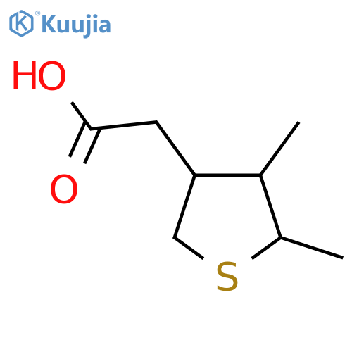2-(4,5-Dimethylthiolan-3-yl)acetic acid structure