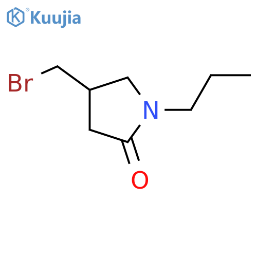 4-(bromomethyl)-1-propylpyrrolidin-2-one structure