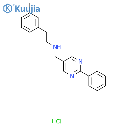2-(3-methylphenyl)ethyl(2-phenylpyrimidin-5-yl)methylamine hydrochloride structure