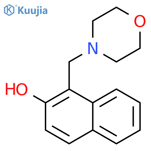 1-[(morpholin-4-yl)methyl]naphthalen-2-ol structure