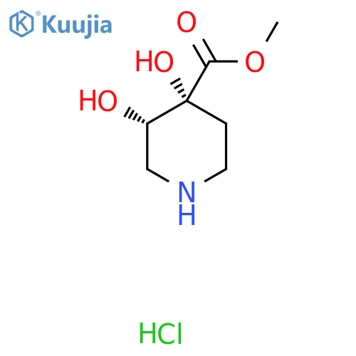rac-methyl (3R,4S)-3,4-dihydroxypiperidine-4-carboxylate hydrochloride, cis structure