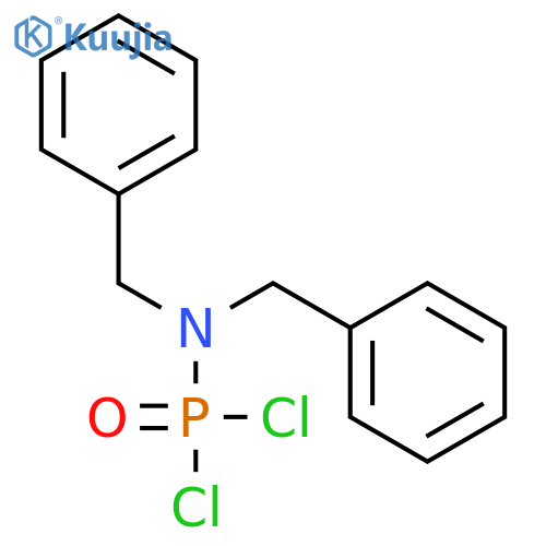 Phosphoramidic dichloride, bis(phenylmethyl)- structure