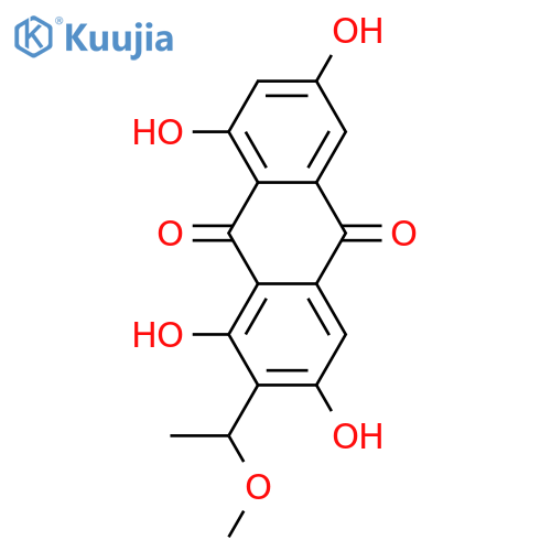 2-Acetyl-1,3,6,8-tetrahydroxyanthraquinone; 1'R-Alcohol, 1'-Me ether structure