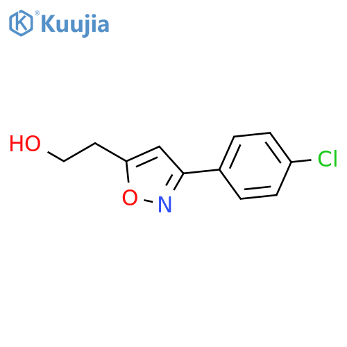 2-(3-(4-chlorophenyl)isoxazol-5-yl)ethanol structure