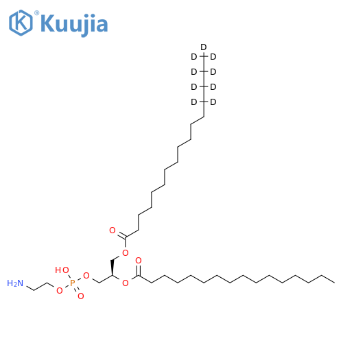[2H9]-1,2-Dipalmitoyl-sn-glycero-3-PE(16:0-d9/16:0-PE) structure