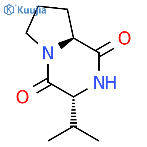(3R,8aS)-3-(propan-2-yl)-octahydropyrrolo1,2-apiperazine-1,4-dione structure