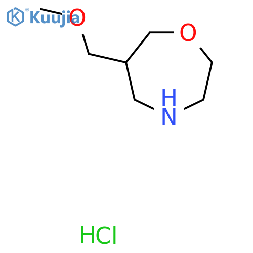 6-(Methoxymethyl)-1,4-oxazepane hydrochloride structure
