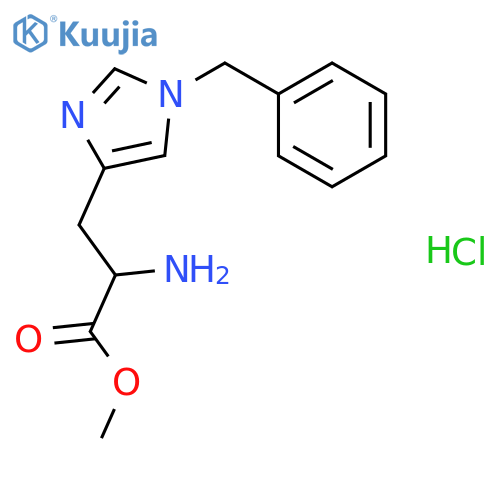 1-(Phenylmethyl)-L-histidine Methyl Ester Monohydrochloride structure