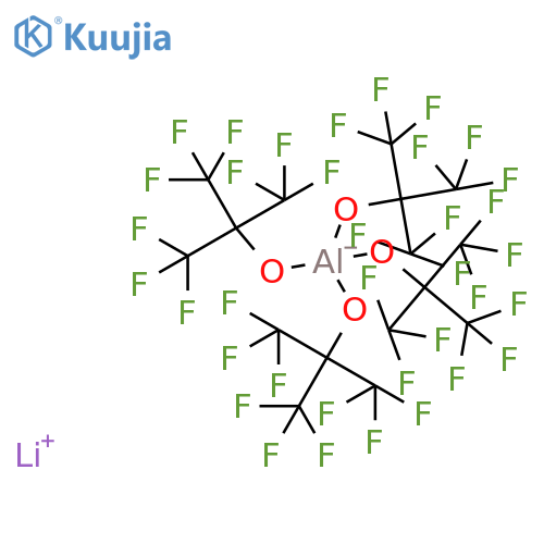 Lithium Tetra(Perfluoro-Tert-Butoxy)Aluminate structure