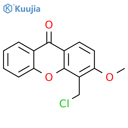9H-Xanthen-9-one,4-(chloromethyl)-3-methoxy- structure