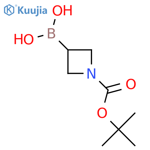 (1-tert-butoxycarbonylazetidin-3-yl)boronic acid structure