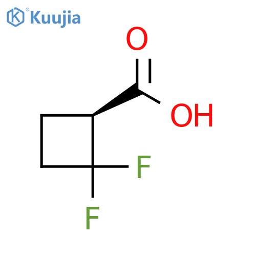 (S)-2,2-Difluoro-cyclobutanecarboxylic acid structure