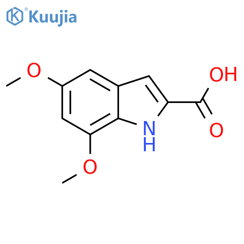 5,7-Dimethoxy-1H-indole-2-carboxylic acid structure
